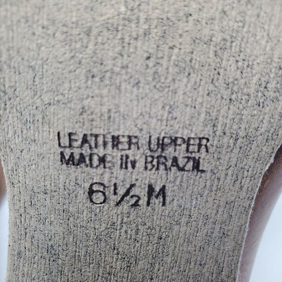 Leather strappy bootiesMIA brandCaramel brown le - Picture 2 of 8